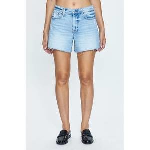 NEW PISTOLA kennedy mid rise cut off denim shorts in normandy vintage